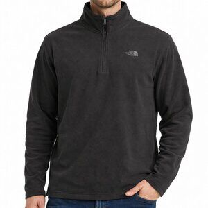 The North Face Men's Charcoal Black 1/4 Zip Fleece Pullover